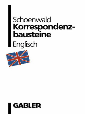 cover image of Korrespondenzbausteine Englisch